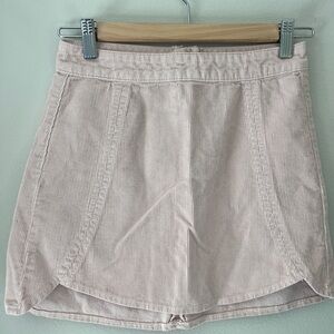 PacSun Light Pink Striped Mini Skirt